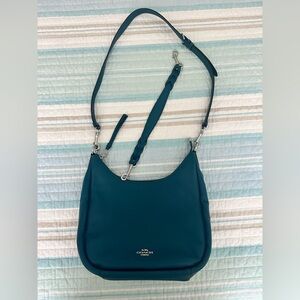 Deep Teal Coach Cross Body Bag NWOT